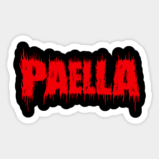 paella red Sticker